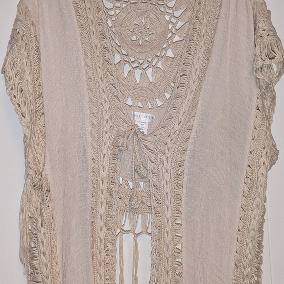 Bohemian crochet duster shawl - Picture 4 of 4